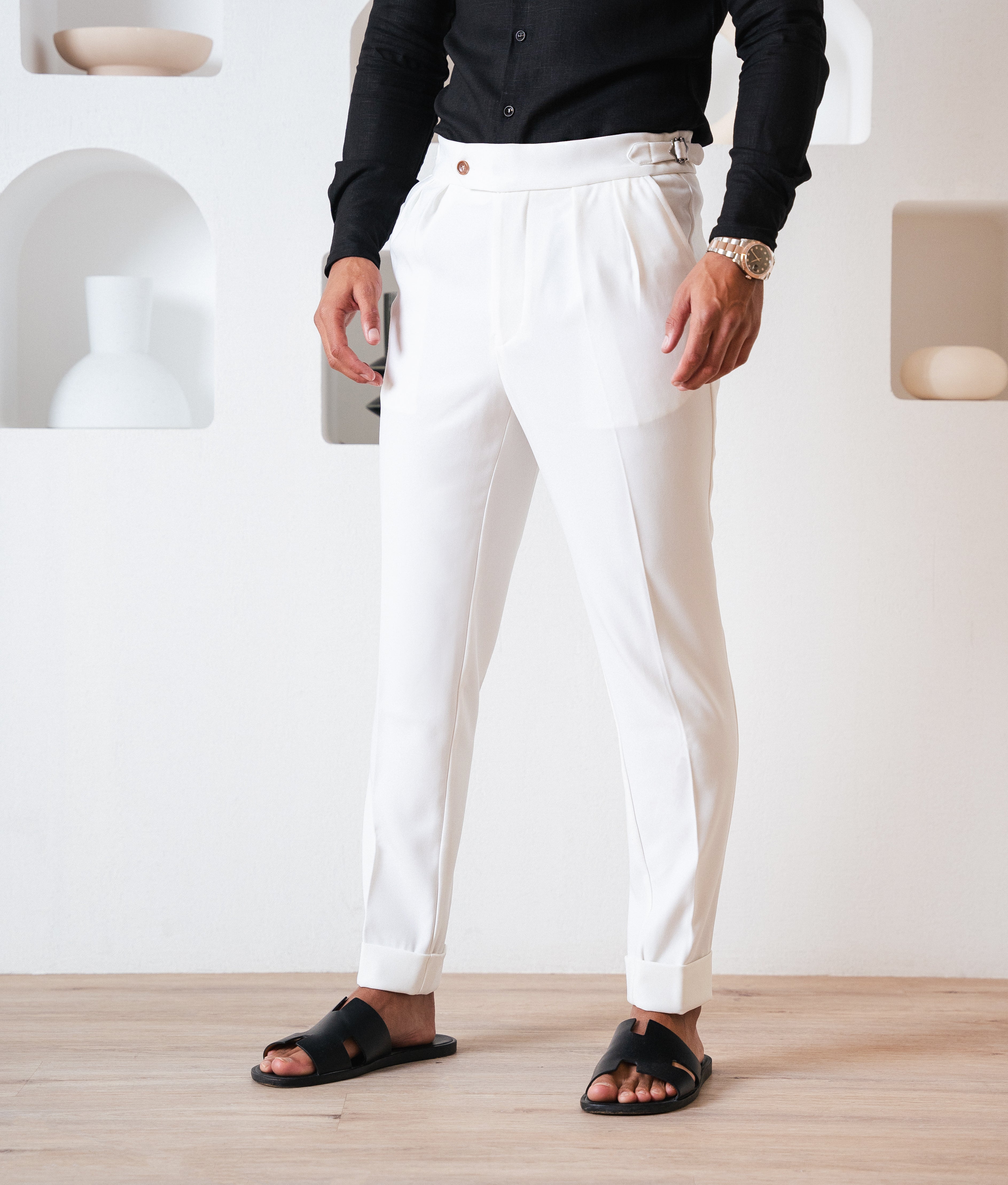 RALPH LAUREN PURPLE LABEL Straight-Leg Silk and Linen-Blend Trousers for Men  | MR PORTER