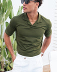 Green Polo Dubai. Formal Green Polo. Verde Riva Polo. Green resort polo. Green Polo Shirt