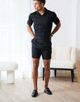 Luxury Black Shorts Dubai. Black dress shorts. Black shorts Dubai. White Formal Shorts. Gurkha Shorts. Gurkha Shorts. Black Tailored Shorts